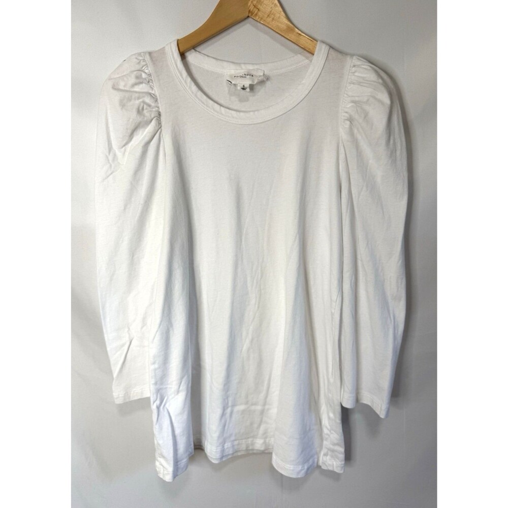 TUCKERNUCK x POMANDER PLACE Vesty Top Small L/S Puff Sleeve White